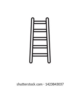 Ladder Icon Flat Vector Illustration - Vector
