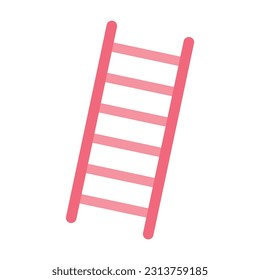 Icono de la escalera de imagen vectorial plana aislada en fondo blanco.