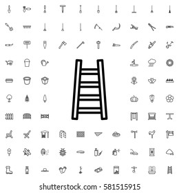 ladder icon illustration isolated vector sign symbol. Gardening icons set.