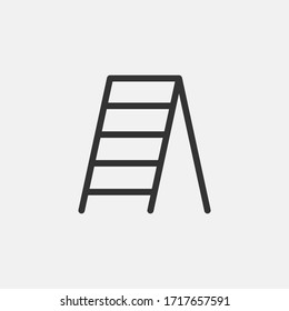 Ladder icon isolated on background. Construction symbol modern, simple, vector, icon for website design, mobile app, ui. Vector Illustration
