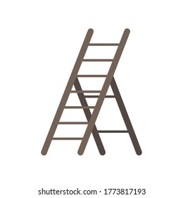 Ladder icon isolated on white. Vector stock illustration. EPS 10