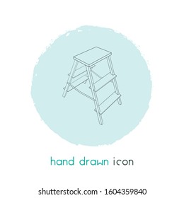 Ladder icon line element. Vector illustration of ladder icon line isolated on clean background for your web mobile app logo design.