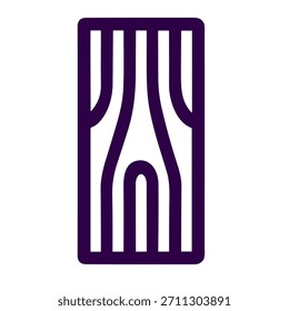 Ladder icon. A linear vector illustration of ladder isolated on white background.