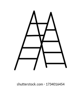 ladder icon or logo isolated sign symbol vector illustration-high quality black style vector icons
