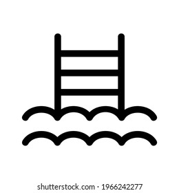 ladder icon or logo isolated sign symbol vector illustration - high quality black style vector icons
