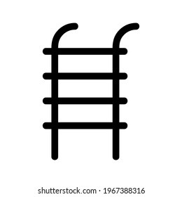 ladder icon or logo isolated sign symbol vector illustration - high quality black style vector icons
