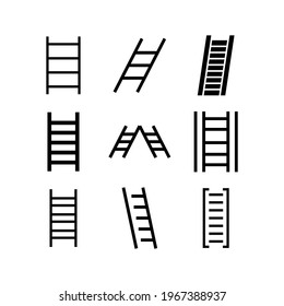 ladder icon or logo isolated sign symbol vector illustration - Collection of high quality black style vector icons
