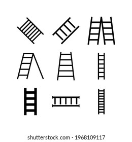 ladder icon or logo isolated sign symbol vector illustration - Collection of high quality black style vector icons
