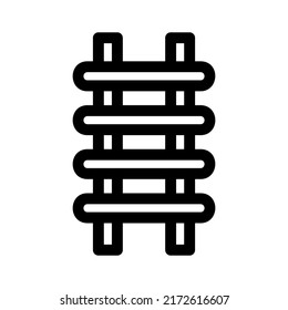 ladder icon or logo isolated sign symbol vector illustration - high quality black style vector icons

