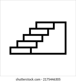 ladder icon logo vector design template, on white background, eps 10.