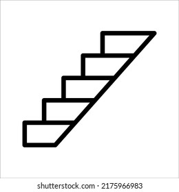 ladder icon logo vector design template, on white background, eps 10.