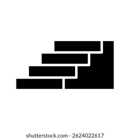  ladder icon logo vector design template, on white background, eps 10.