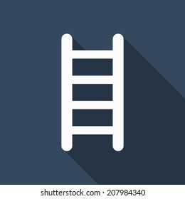 Ladder icon with long shadow