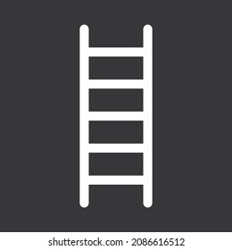 Ladder icon on grey background