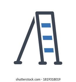 ladder icon on white background