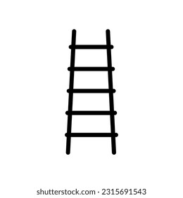 Ladder icon on white background.