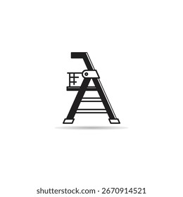ladder icon on white background
