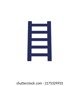 ladder icon on white, vector