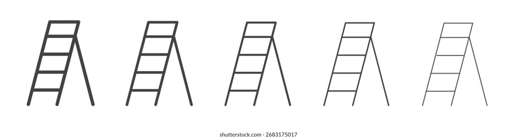Icono de escalera Vector de ilustración de esquema