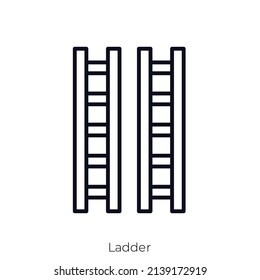 Ladder icon. Outline style icon design isolated on white background
