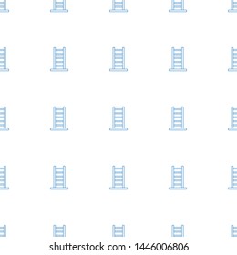 ladder icon pattern seamless white background. Editable line ladder icon. ladder icon pattern for web and mobile.