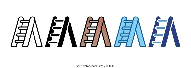 Ladder Icon Set Multiple Style Collection