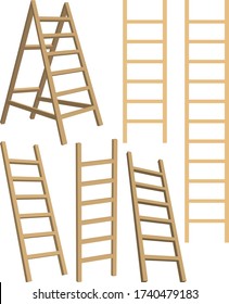 Ladder Icon Set Vector Illustration