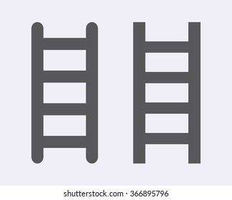 Ladder icon set . Vector illustration