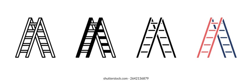 Ladder icon sheet multiple style collection