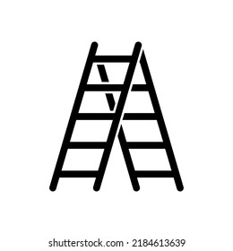 ladder icon silhouette vector template