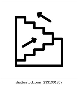 ladder icon simple design in white background