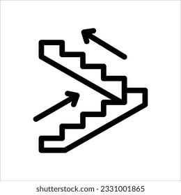 ladder icon simple design in white background