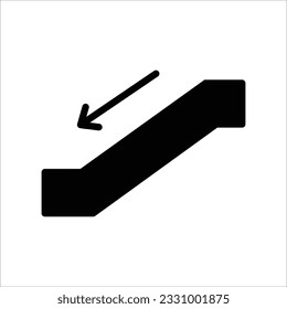 ladder icon simple design in white background