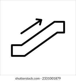 ladder icon simple design in white background