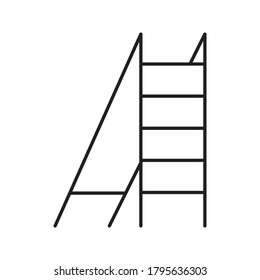 ladder icon. Simple illustration from furniture collection. vector illustration on white background