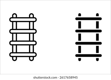 Ladder icon simple vector symbol