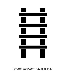 ladder icon. stairs symbol. vector illustration