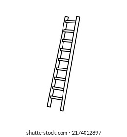 ladder icon. stairs symbol. vector illustration