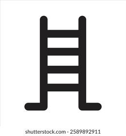 Ladder icon. Step ladder icon