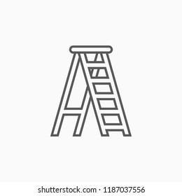 ladder icon, stepladder vector