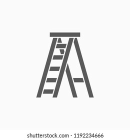 ladder icon, stepladder vector