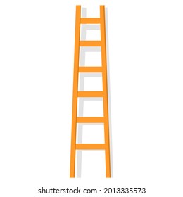 icono de escalera con pasos. escaleras aisladas de fondo blanco. ilustración vectorial