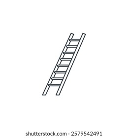 Ladder icon symbol vector illustration isolated on white background