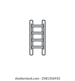 Ladder icon symbol vector illustration isolated on white background