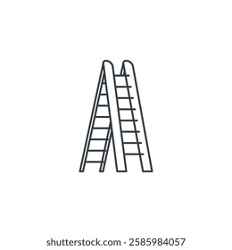 Ladder icon symbol vector illustration isolated on white background