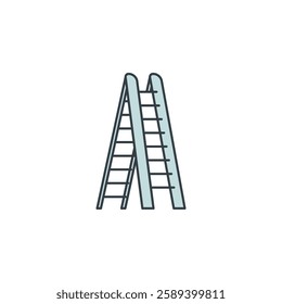Ladder icon symbol vector illustration isolated on white background