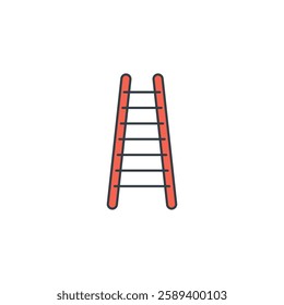 Ladder icon symbol vector illustration isolated on white background