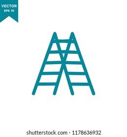 ladder icon in trendy flat style