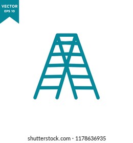 ladder icon in trendy flat style