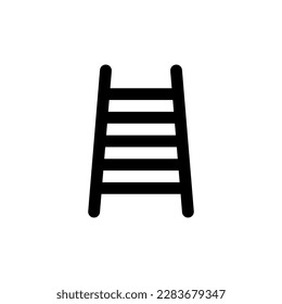 Ladder icon in trendy flat style isolated on white background. Ladder symbol